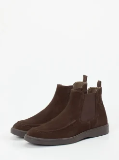 Daniel Kenneth – Chelsea Boots aus Veloursleder braun