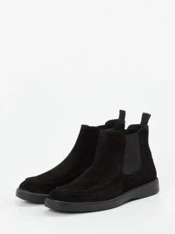 Daniel Kenneth – Chelsea Boots aus Veloursleder schwarz