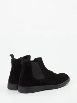 Daniel Kenneth – Chelsea Boots aus Veloursleder schwarz
