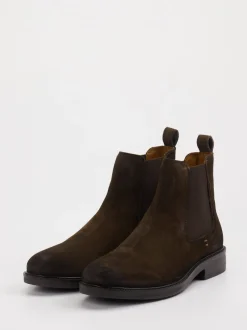 Daniel Kenneth – Chelsea Boots aus Veloursleder dunkelbraun