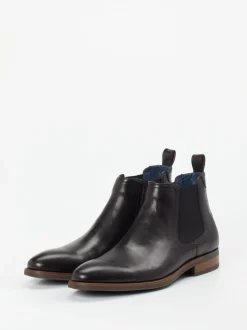 Daniel Kenneth – Chelsea Boots aus Fettleder Schwarz