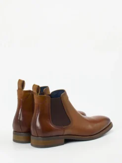 Daniel Kenneth – Chelsea Boot aus Fettleder cognacbraun