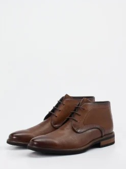 Daniel Kenneth – Desert Boot aus geprägtem Leder braun