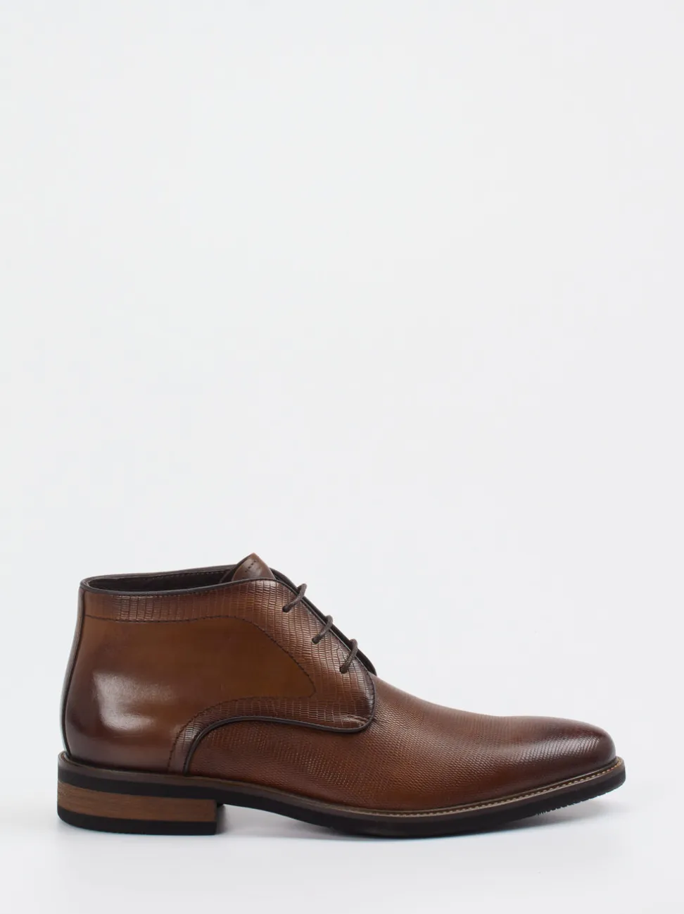 Daniel Kenneth – Desert Boot aus geprägtem Leder braun