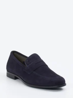 Daniel Kenneth – Loafer aus Veloursleder dunkelblau