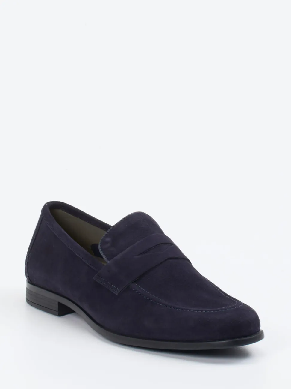 Daniel Kenneth – Loafer aus Veloursleder dunkelblau