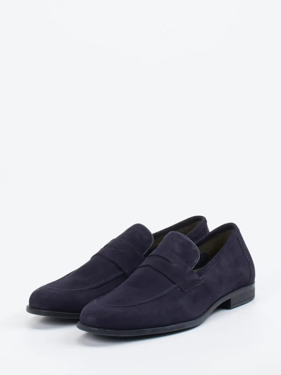 Daniel Kenneth – Loafer aus Veloursleder dunkelblau