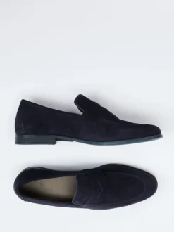 Daniel Kenneth – Loafer aus Veloursleder dunkelblau