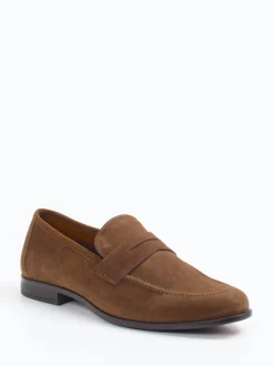 Daniel Kenneth – Loafer aus Veloursleder mittelbraun