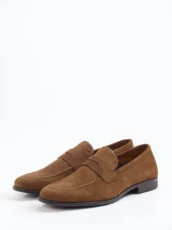Daniel Kenneth – Loafer aus Veloursleder mittelbraun