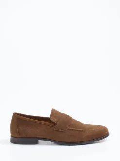 Daniel Kenneth – Loafer aus Veloursleder mittelbraun