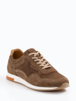 Daniel Kenneth – Retro-Sneaker aus Veloursleder Braun