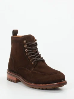 Daniel Kenneth – Schnürboots aus Veloursleder in Braun
