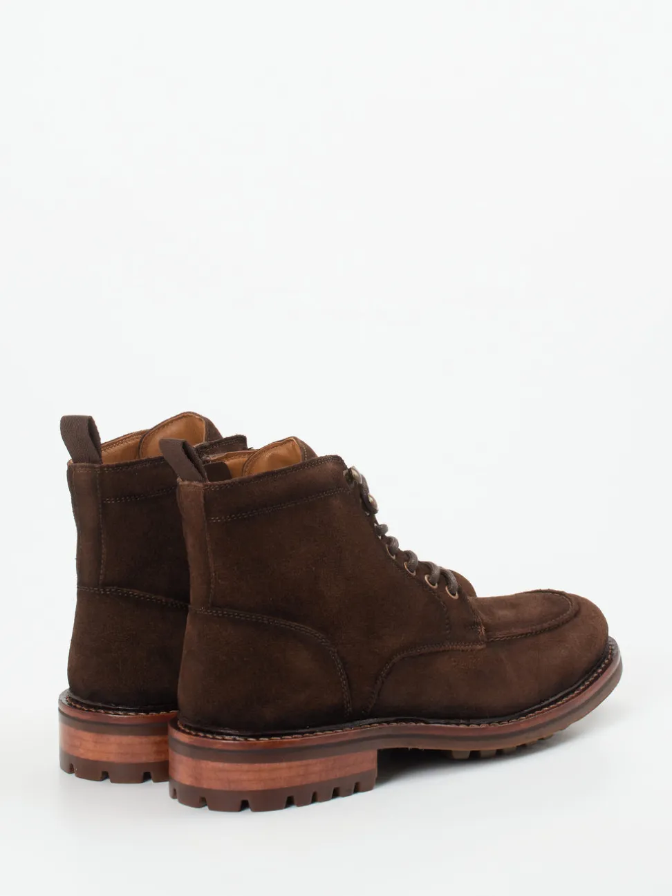 Daniel Kenneth – Schnürboots aus Veloursleder in Braun