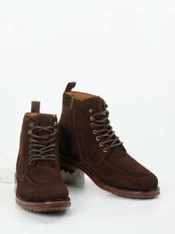 Daniel Kenneth – Schnürboots aus Veloursleder in Braun