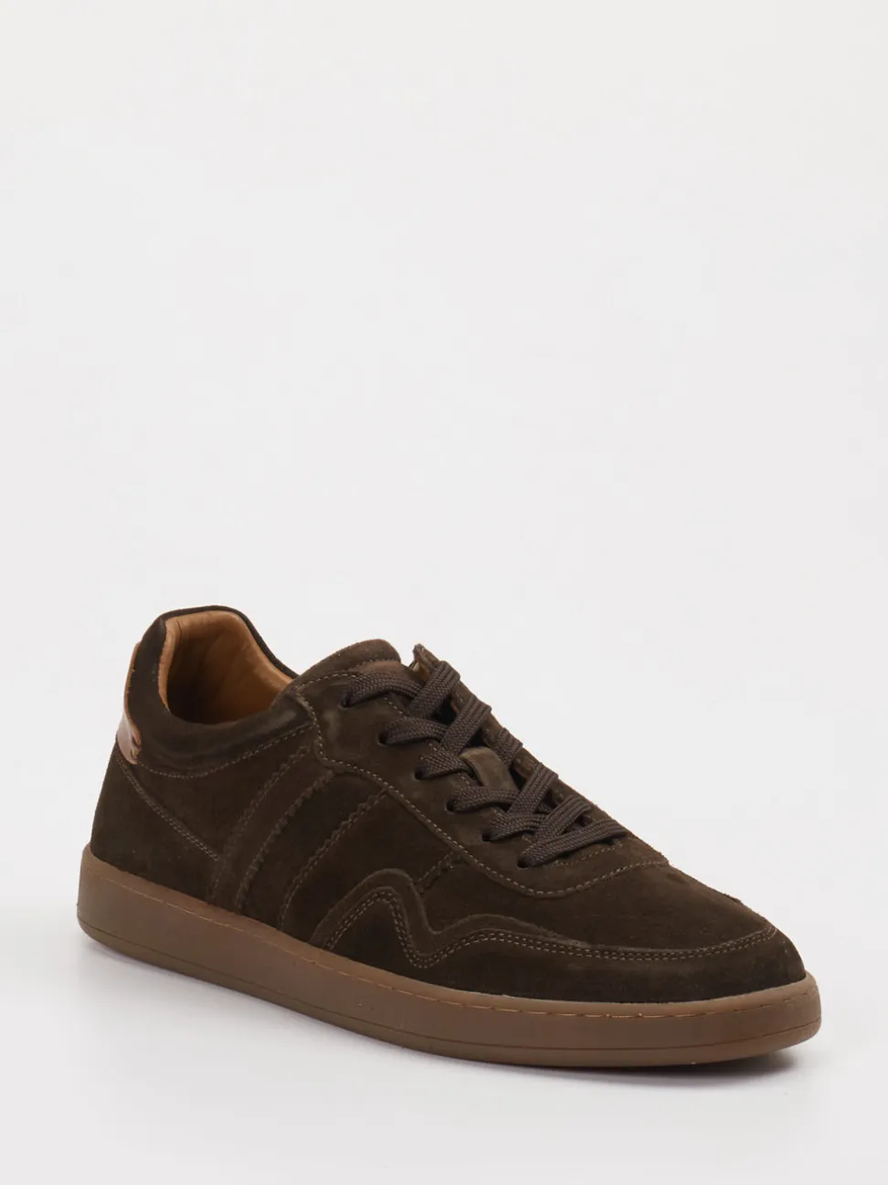 Daniel Kenneth – Sneaker aus Veloursleder Dunkelbraun