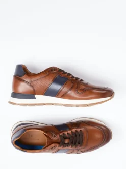Daniel Kenneth – Sneaker aus Glattleder Mittelbraun