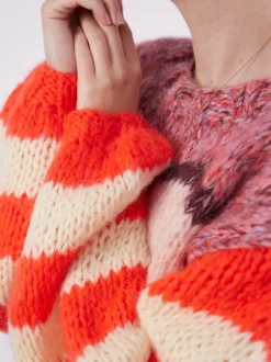 DawnxDare – Strickpullover aus Textil in Orange