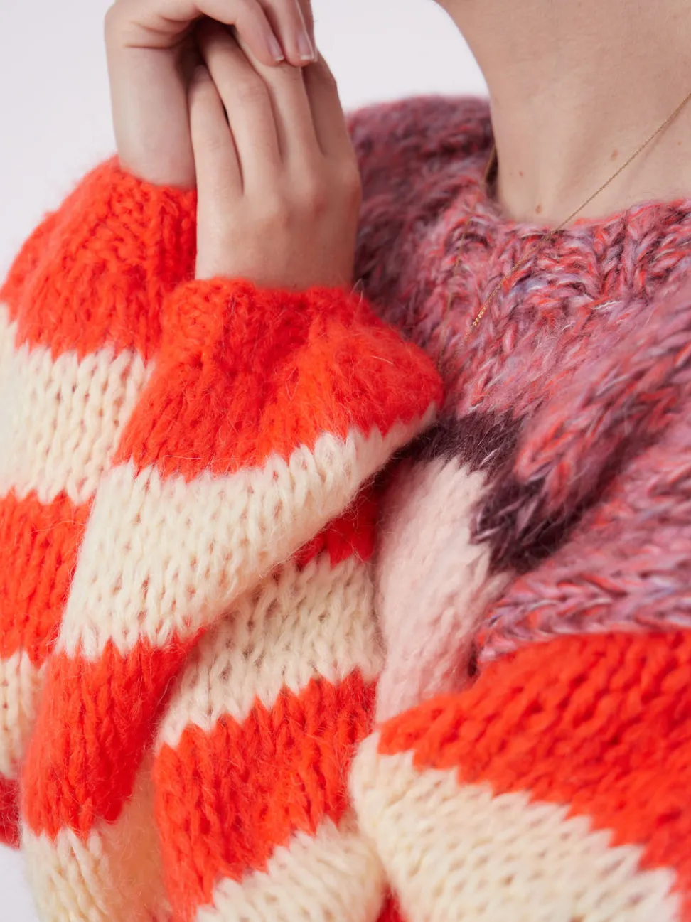 DawnxDare – Strickpullover aus Textil in Orange