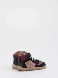 develab – High-Top-Stiefelette aus Veloursleder Schwarz