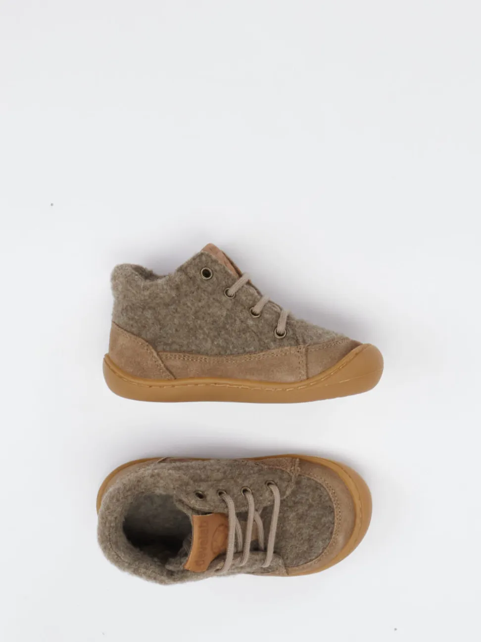 develab – Kinder-Boots aus Veloursleder und Wollfilz