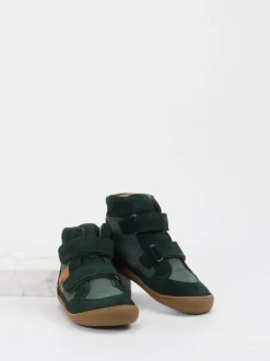 develab – Kinder-Halbschuh aus Veloursleder grün