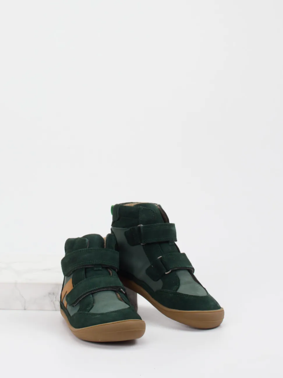 develab – Kinder-Halbschuh aus Veloursleder grün
