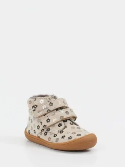 develab – Klett-Boots aus geprägtem Leder beige