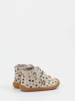 develab – Klett-Boots aus geprägtem Leder beige