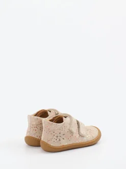 develab – Lauflernschuhe aus Leder mit Glitzerpunkten
