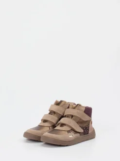 develab – Mid-Cut Sneaker aus Veloursleder braun