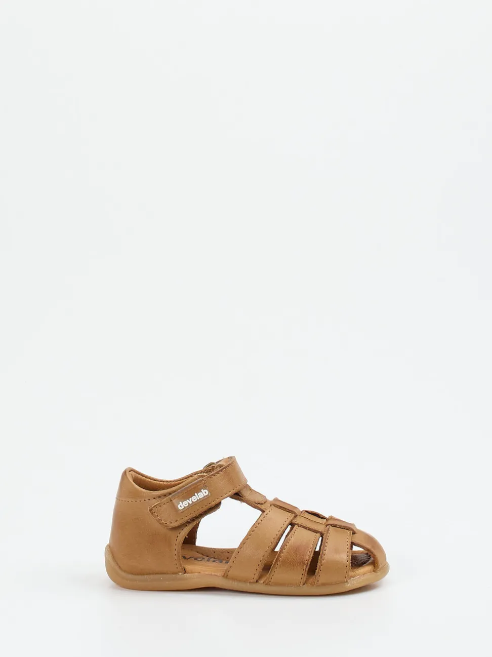 develab – Sandalen aus Kalbleder cognacbraun