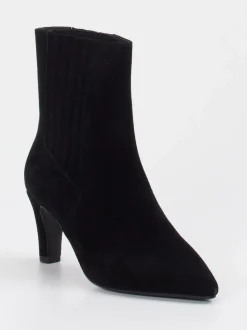 Di Lauro – Ankle Boots aus Veloursleder schwarz
