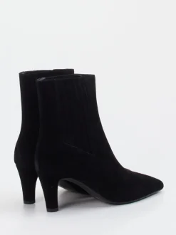 Di Lauro – Ankle Boots aus Veloursleder schwarz