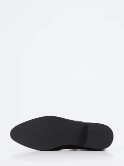 Di Lauro – Chelsea Boots aus Veloursleder dunkelbraun