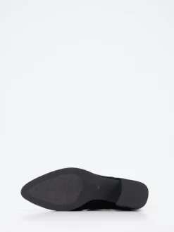 Di Lauro – Chelsea Boots aus Veloursleder schwarz