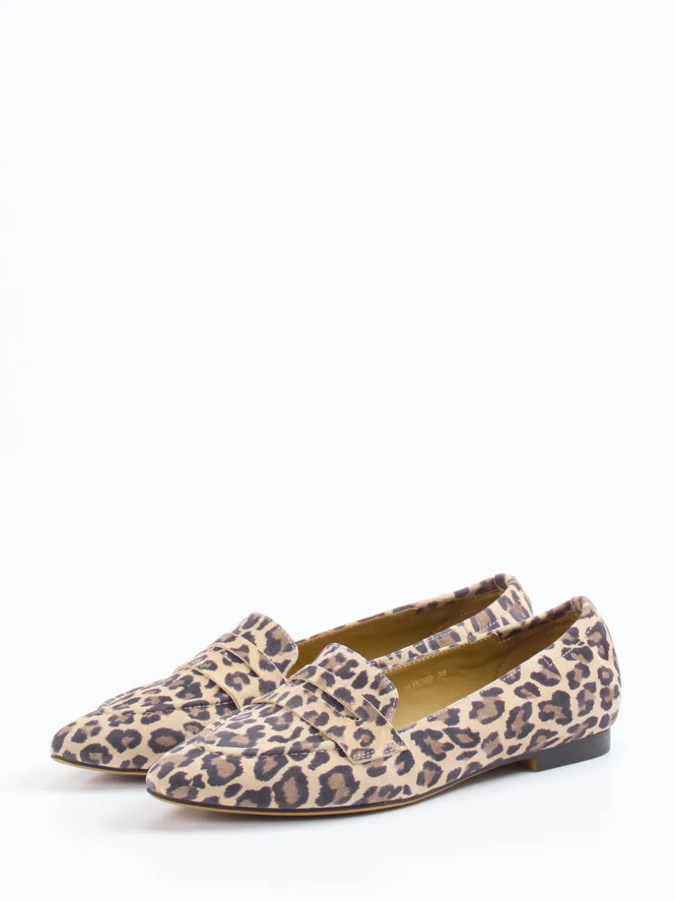 Di Lauro – Loafer aus geprägtem Leder in Leoprint