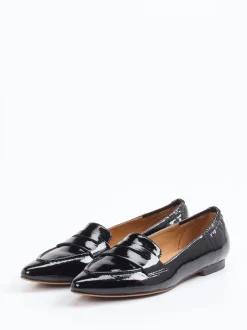 Di Lauro – Loafer aus Lackleder schwarz glänzend