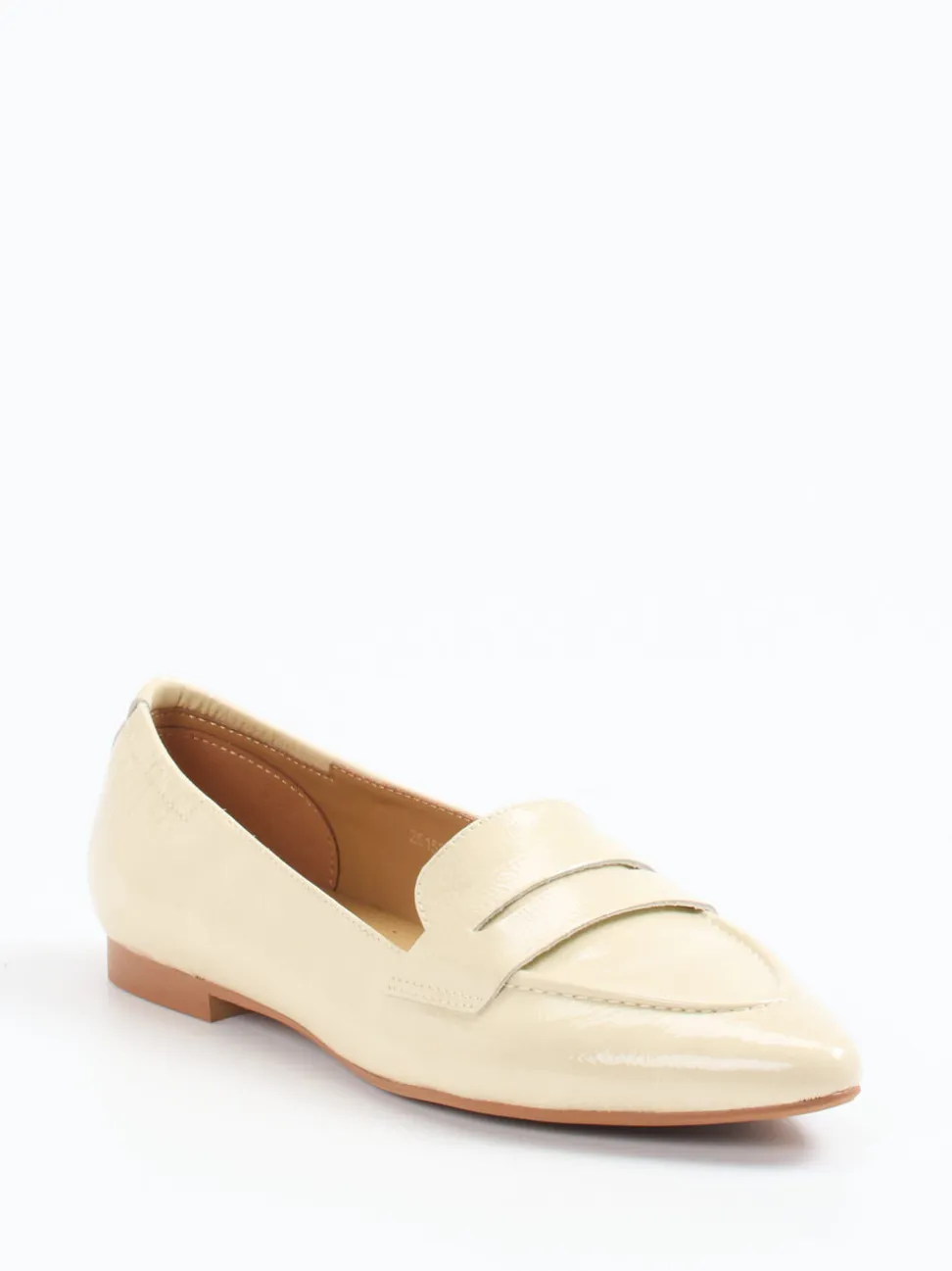 Di Lauro – Loafer aus Lackleder in Cremebeige