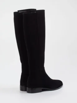 Di Lauro – Stiefel aus Veloursleder schwarz