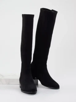 Di Lauro – Stiefel aus Veloursleder schwarz