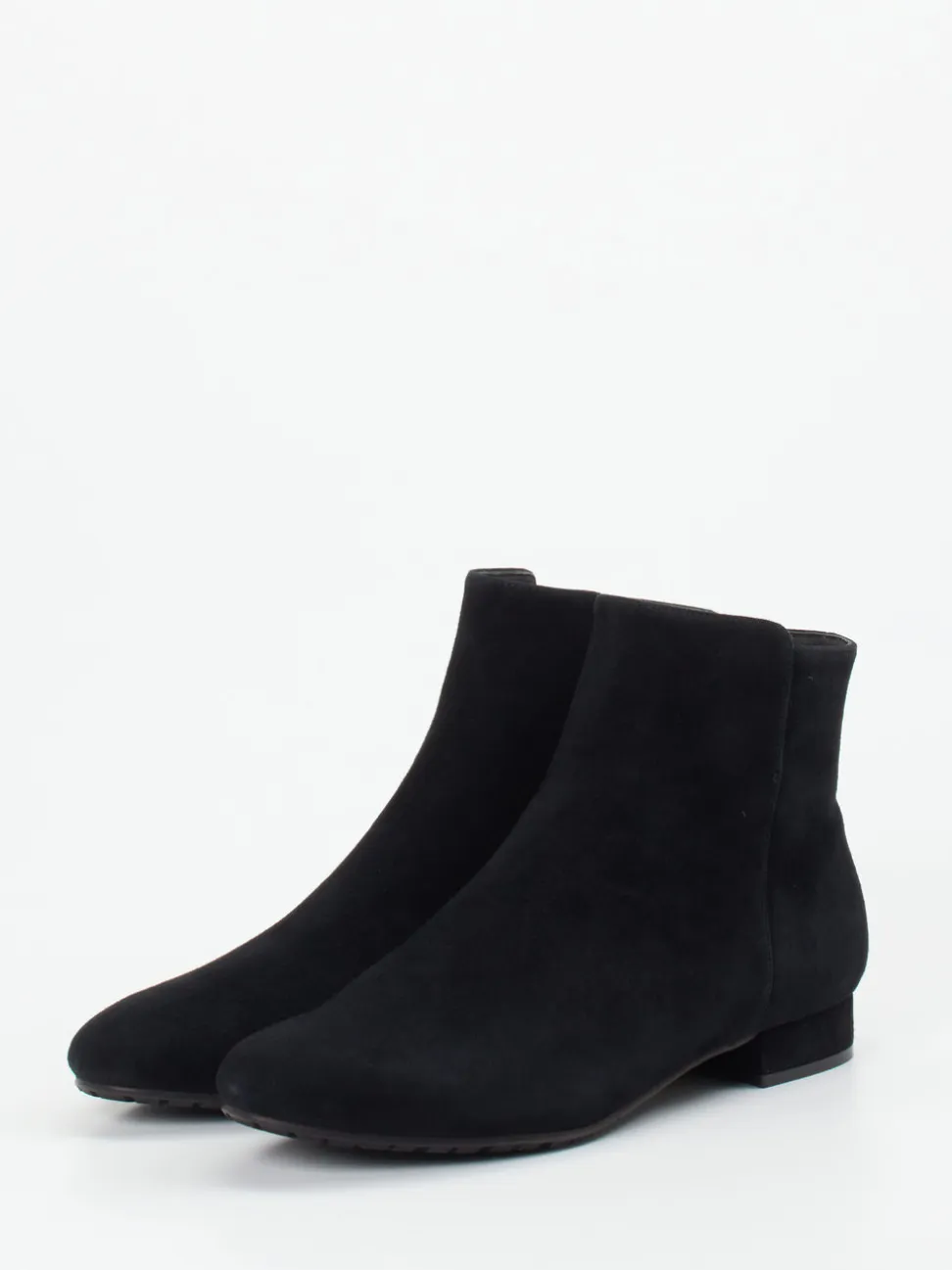 Di Lauro – Stiefelette aus Veloursleder schwarz