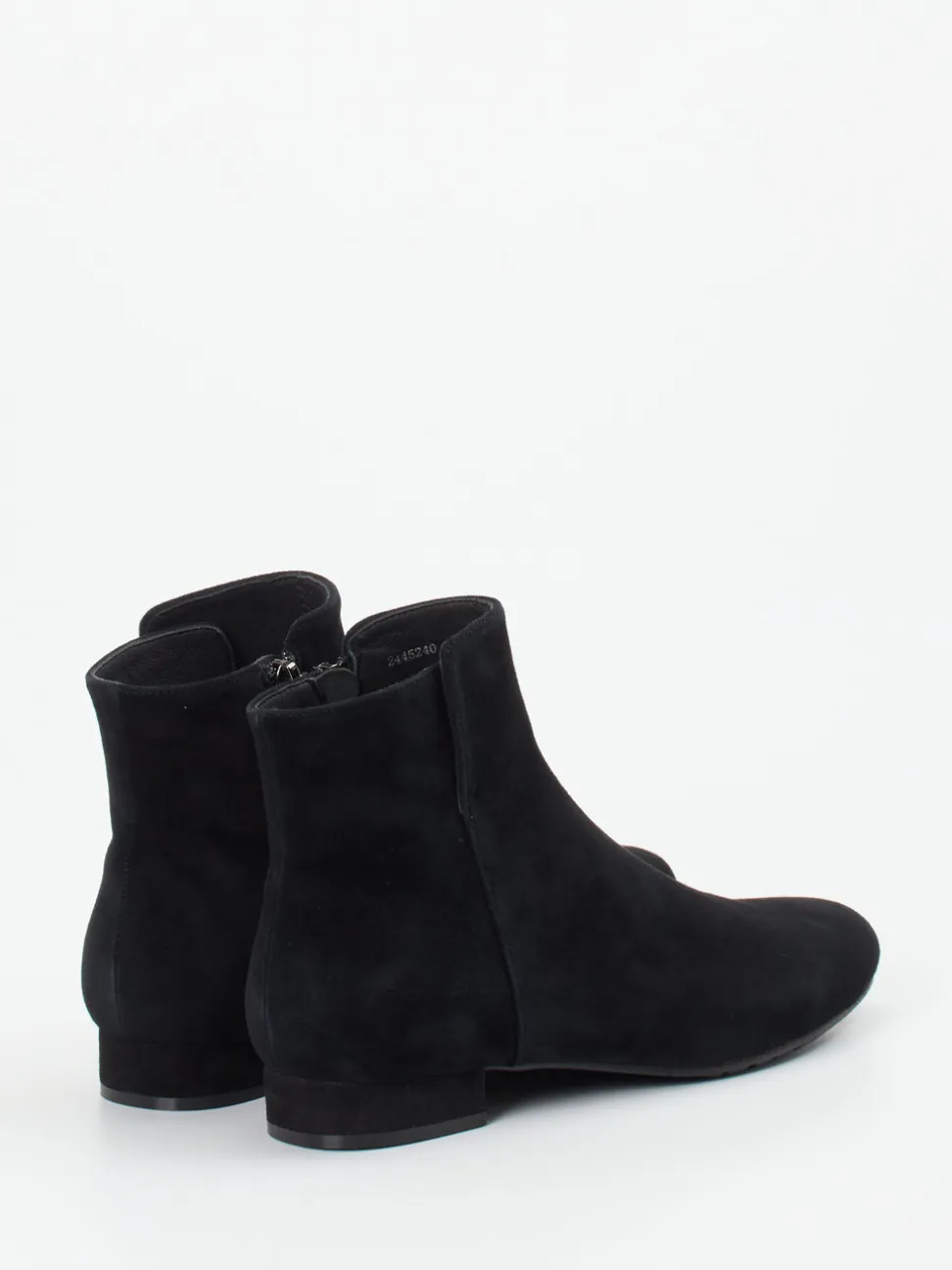 Di Lauro – Stiefelette aus Veloursleder schwarz