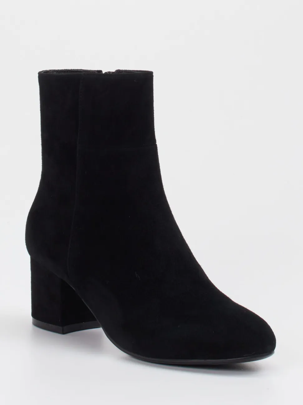 Di Lauro – Stiefelette aus Veloursleder schwarz