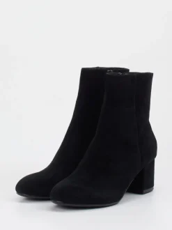 Di Lauro – Stiefelette aus Veloursleder schwarz