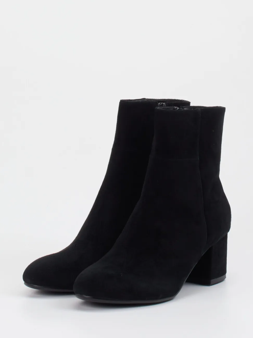 Di Lauro – Stiefelette aus Veloursleder schwarz