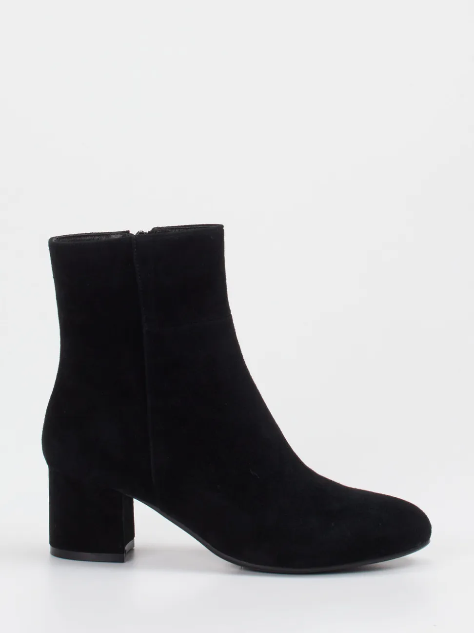 Di Lauro – Stiefelette aus Veloursleder schwarz