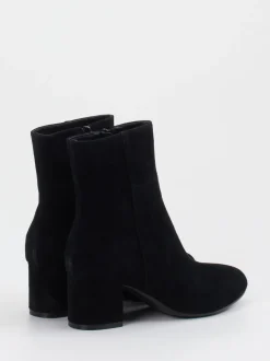 Di Lauro – Stiefelette aus Veloursleder schwarz