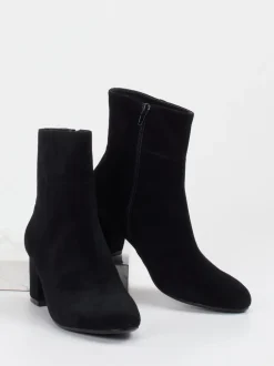 Di Lauro – Stiefelette aus Veloursleder schwarz