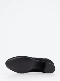 Di Lauro – Stiefelette aus Veloursleder schwarz